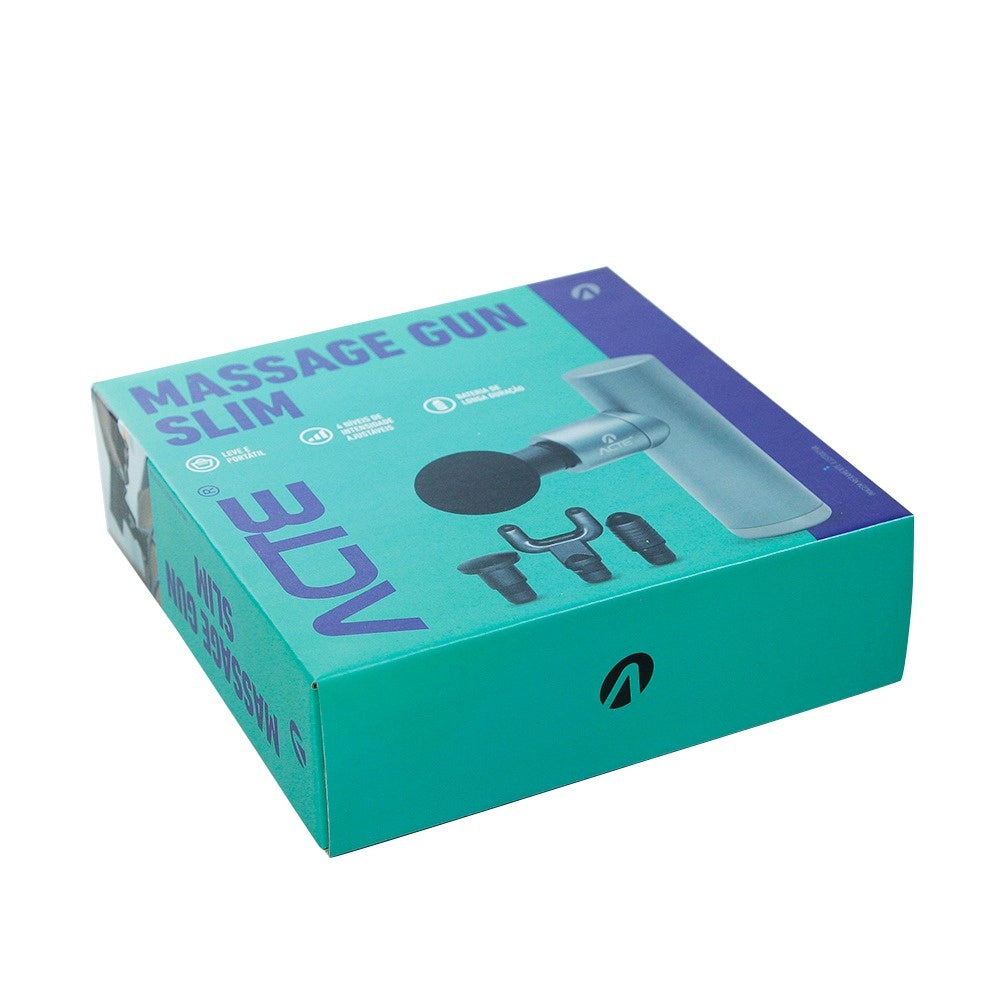 Massage Gun Portatil Slim Cinza R45-C