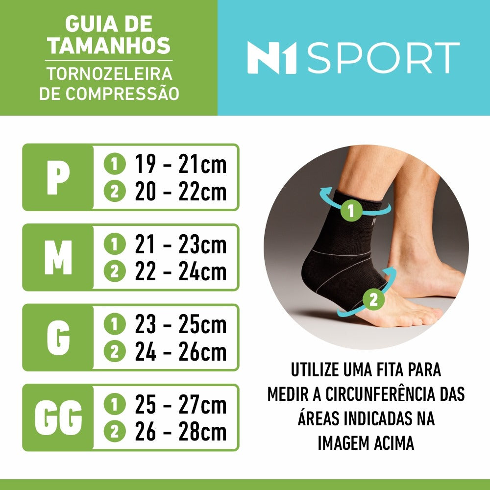 Tornozeleira de Compressão R47-GG Knit 3D - GG