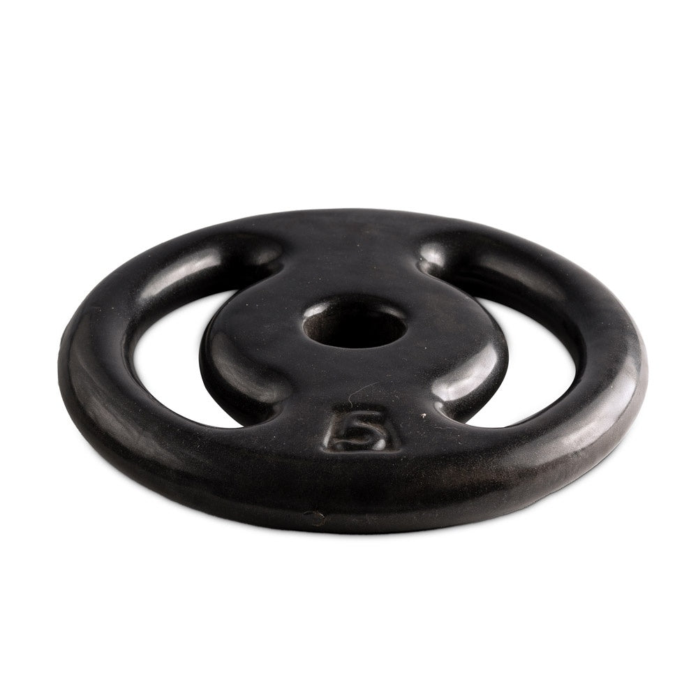 Anilha Emborrachada 5Kg Ferro Fundido PVC S25 Preto Acte