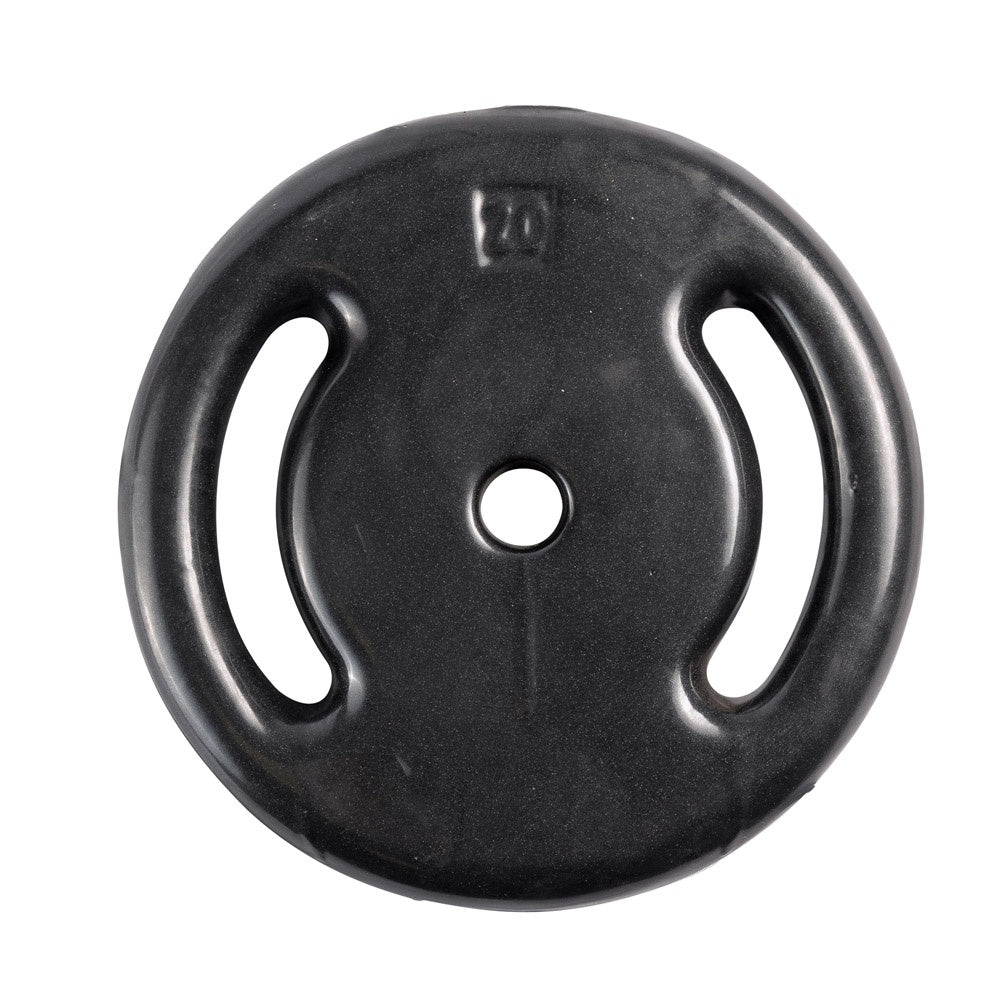 Anilha Emborrachada 20Kg Ferro Fundido PVC S27 Preto Acte