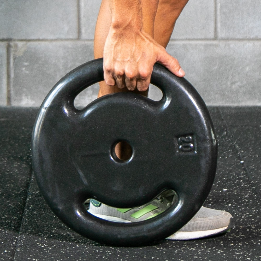 Anilha Emborrachada 20Kg Ferro Fundido PVC S27 Preto Acte