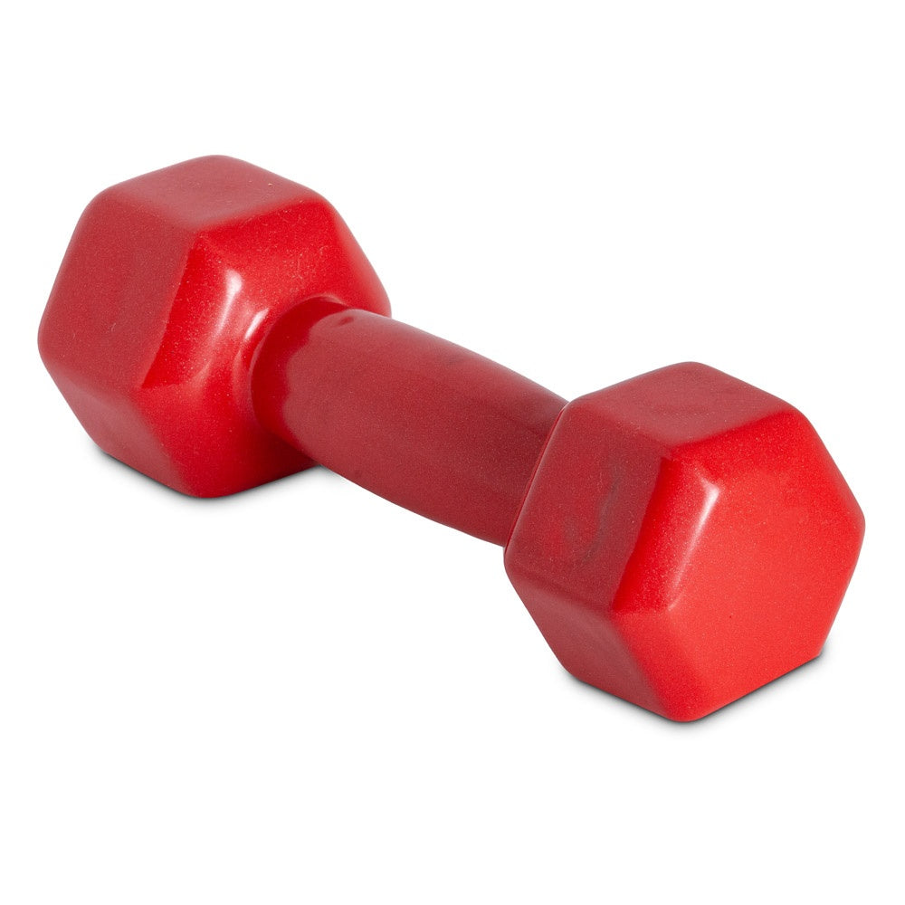 Halter Sextavado Emborrachado 3kg Ferro S58 Vermelho Acte