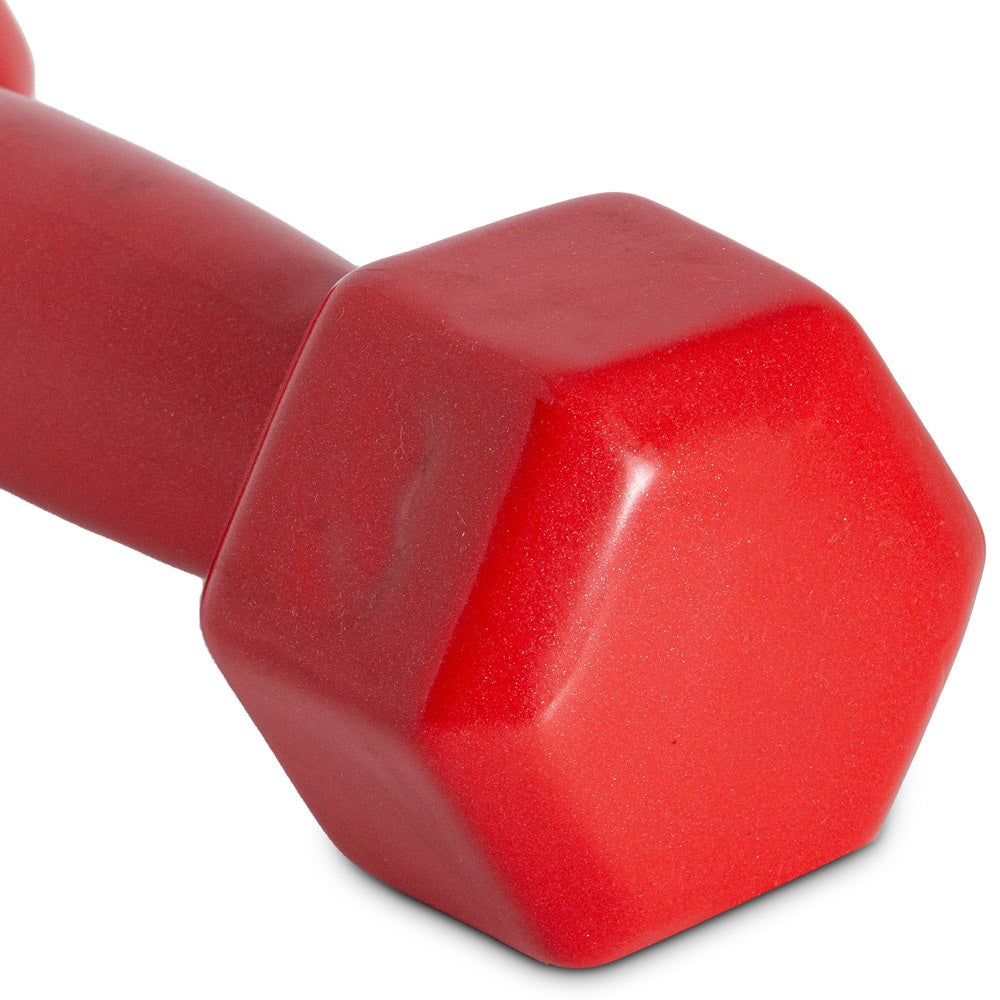 Halter Sextavado Emborrachado 3kg Ferro S58 Vermelho Acte