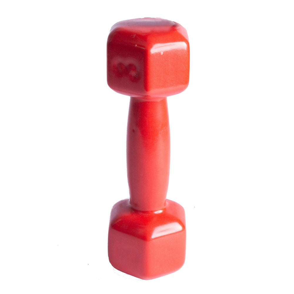 Halter Sextavado Emborrachado 3kg Ferro S58 Vermelho Acte