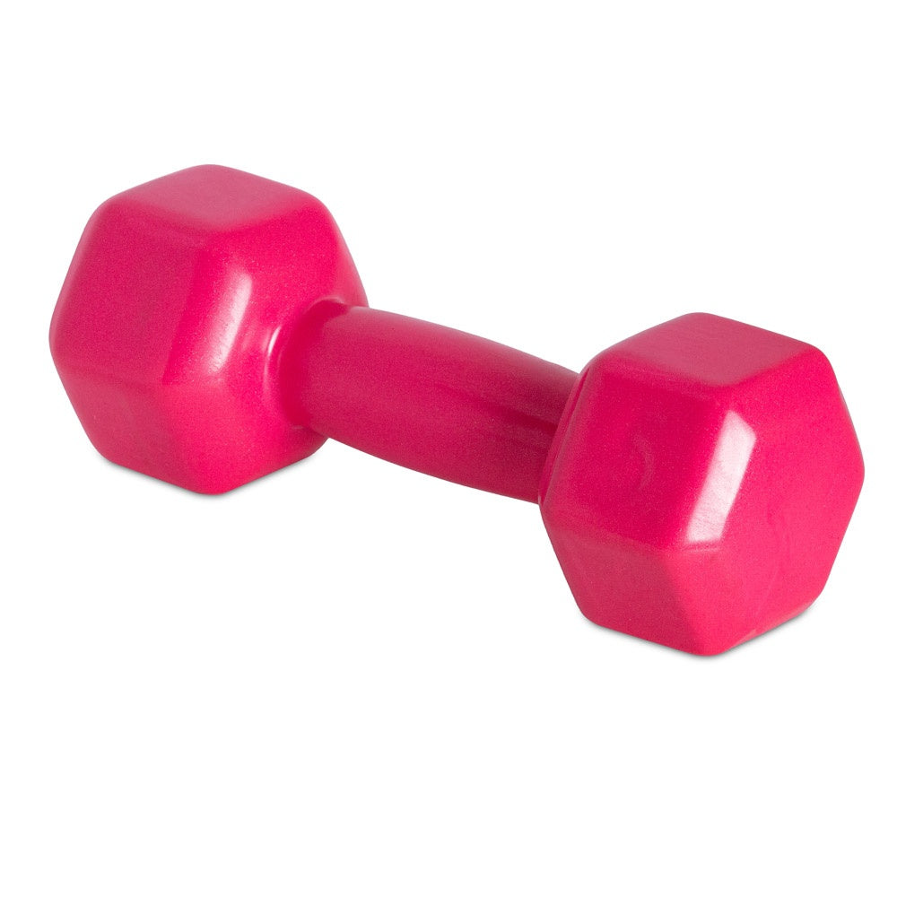 Halter Sextavado Emborrachado 5Kg Ferro PVC Rosa S60-R Acte