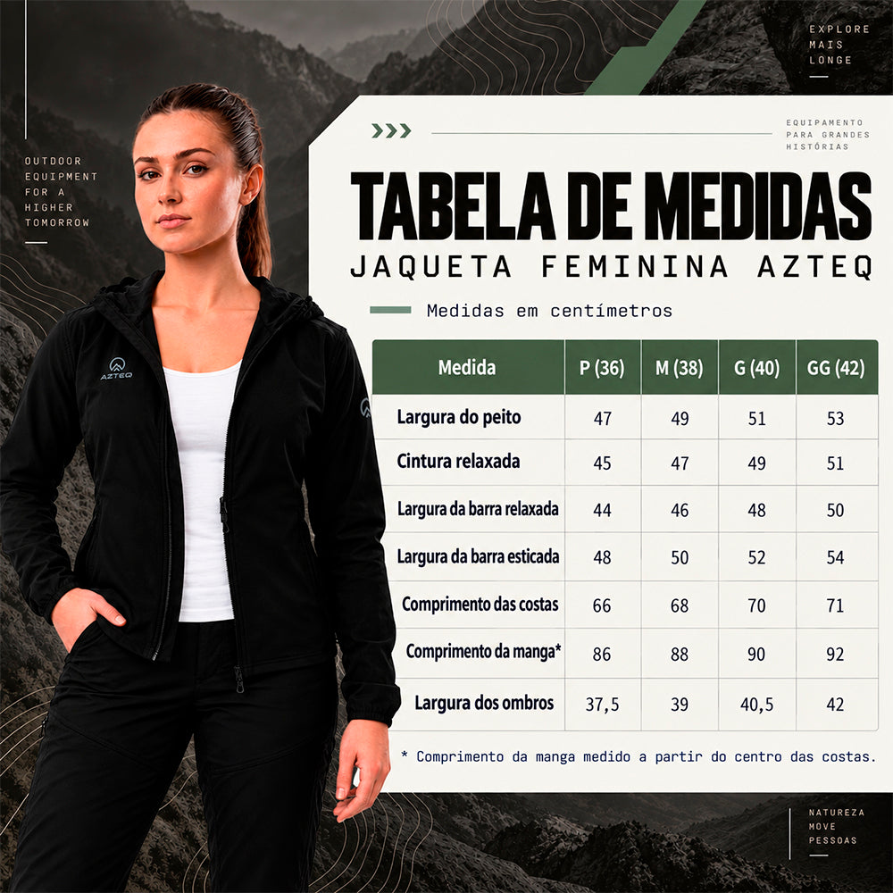 Jaqueta Feminina Trail Tenoch AZTEQ