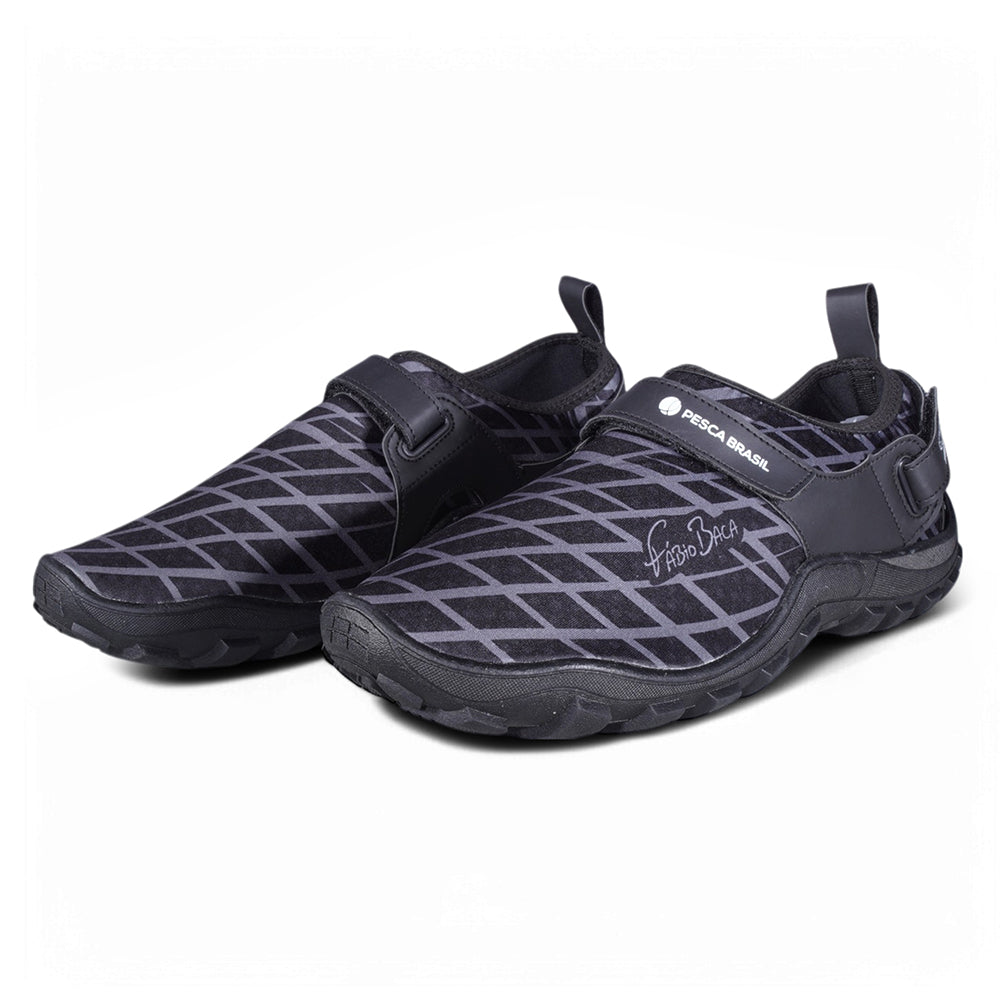 Sapatilha Aquática 28-44 Fábio Baca Antiderrapante em Neoprene com Drenagem Rápida Pesca Brasil
