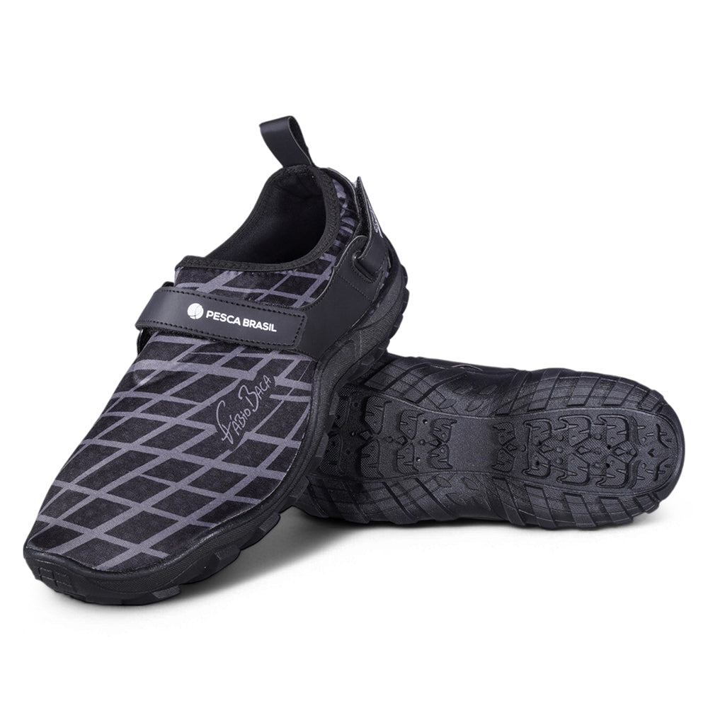Sapatilha Aquática 28-44 Fábio Baca Antiderrapante em Neoprene com Drenagem Rápida Pesca Brasil