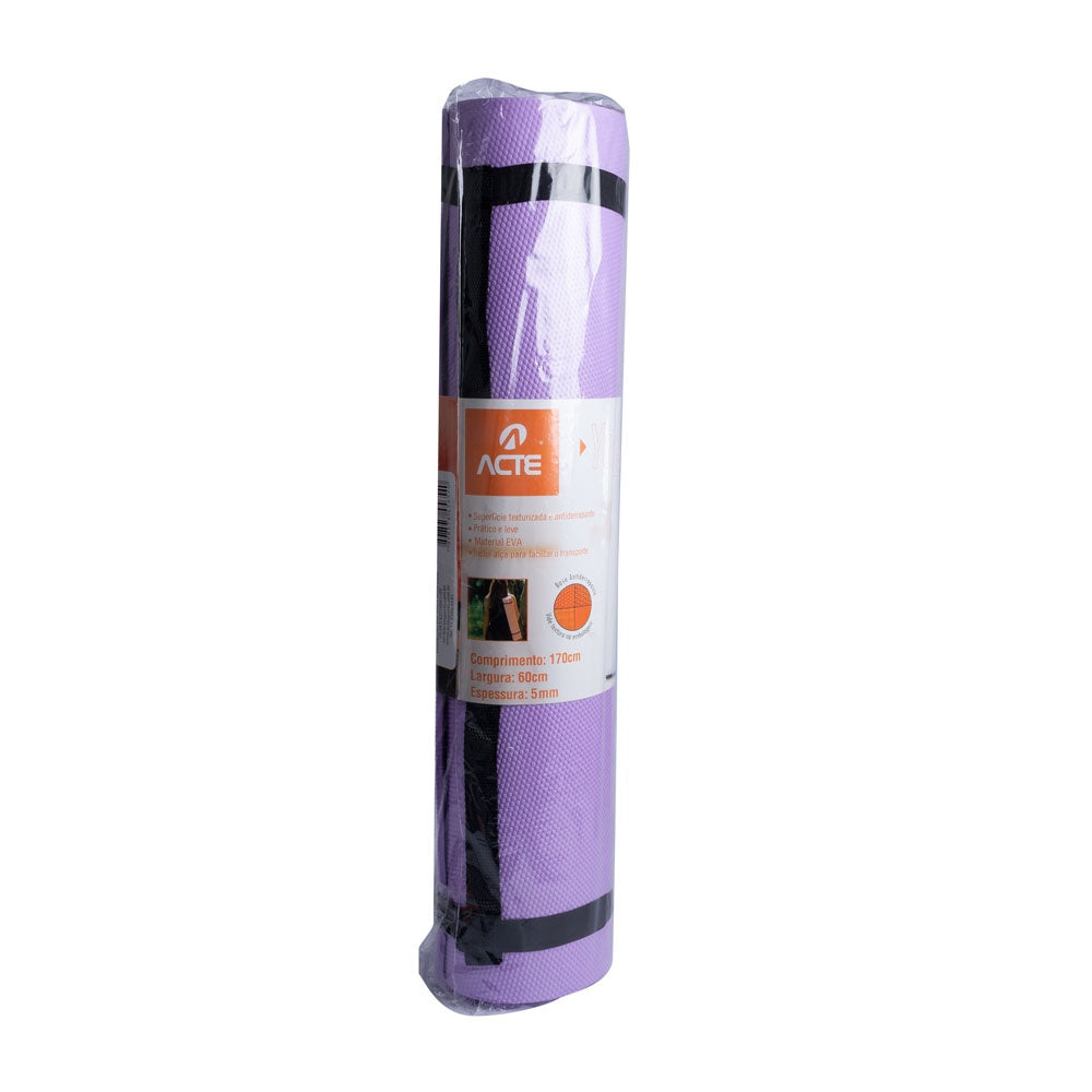 Tapete Yoga Mat Antiderrapante EVA Indoor T10NL LilásActe
