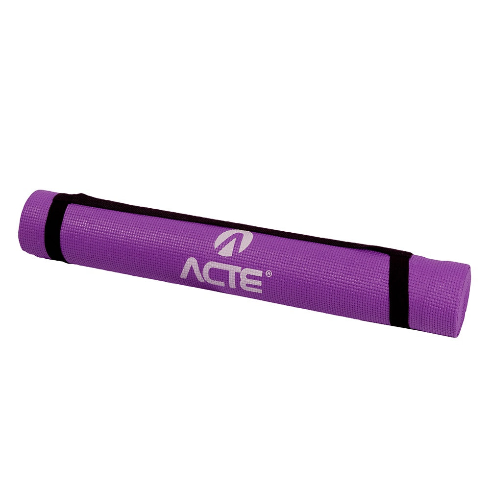 Tapete Yoga Mat Antiderrapante PVC Indoor T10 Roxo Acte