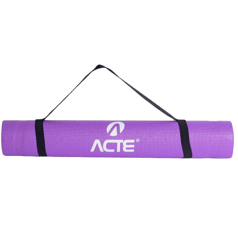 Tapete Yoga Mat Antiderrapante PVC Indoor T10 Roxo Acte