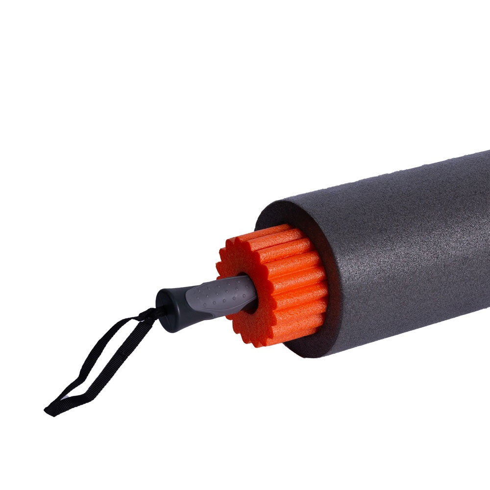 Rolo de Massagem 3 em 1 PVC EVA T115 Laranja e Cinza Acte