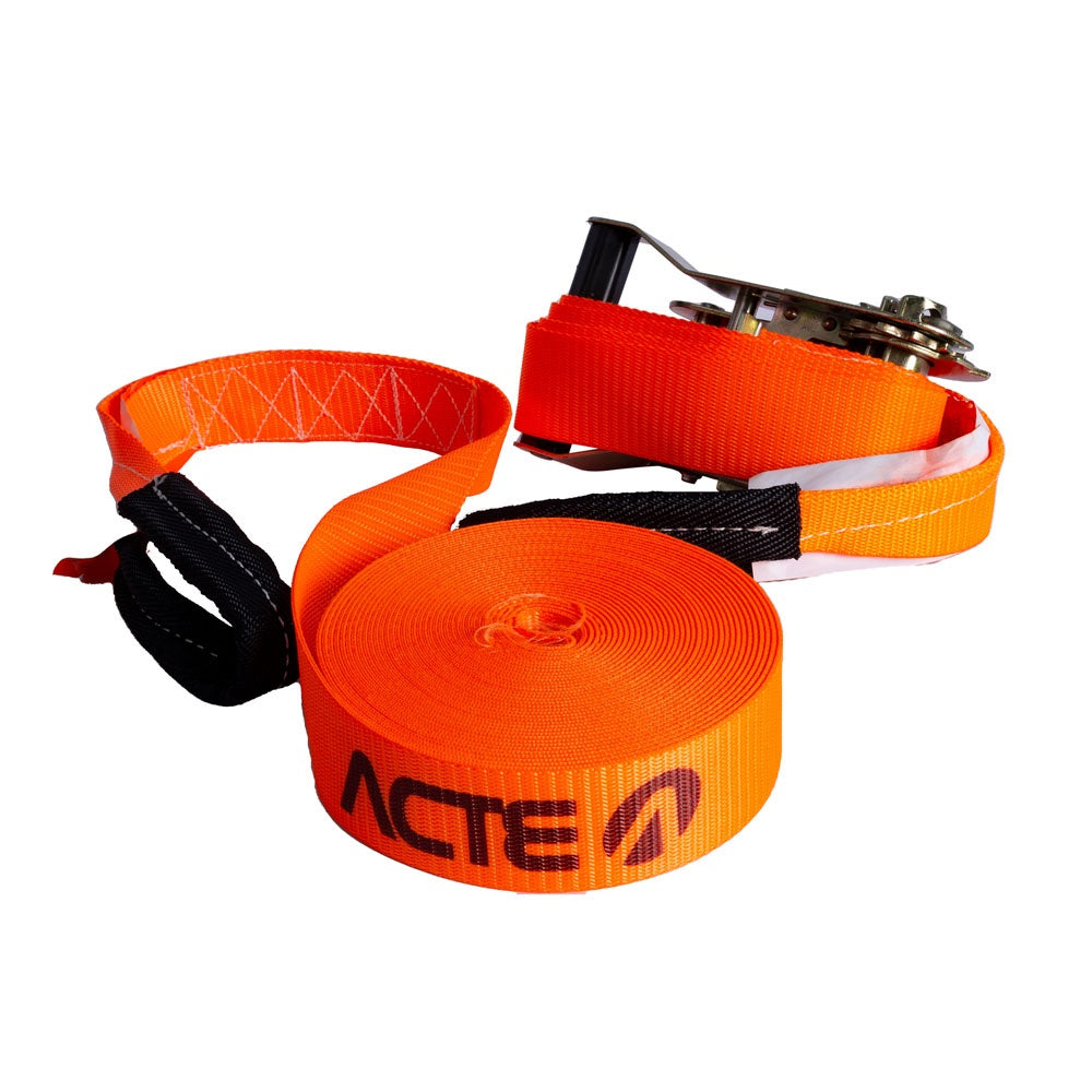 Slackline 10 Metros Laranja T123 Acte Sports