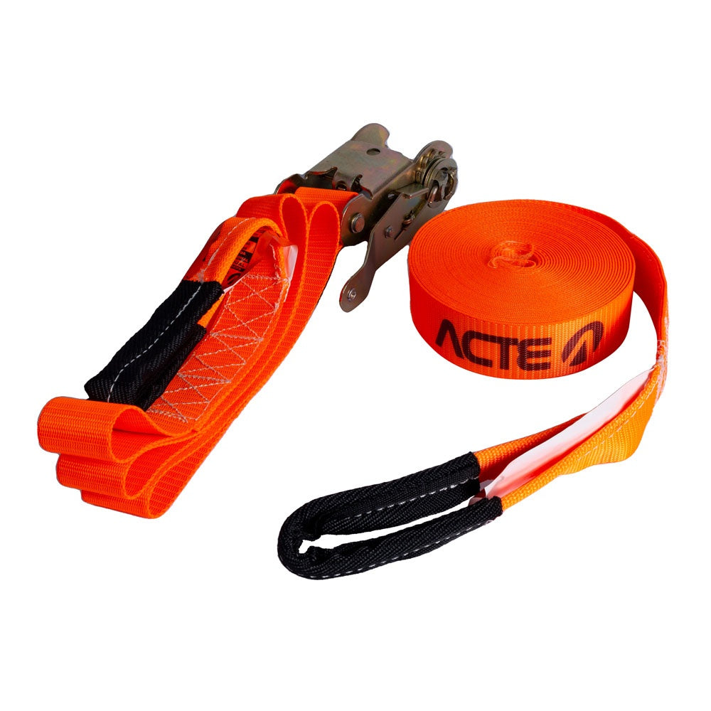 Slackline 10 Metros Laranja T123 Acte Sports