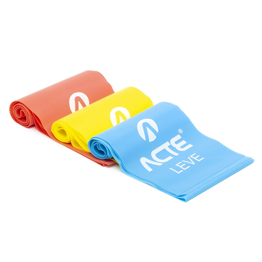 Kit 3 faixas elásticas Fácil, Médio e Difícil T13 Acte Sports