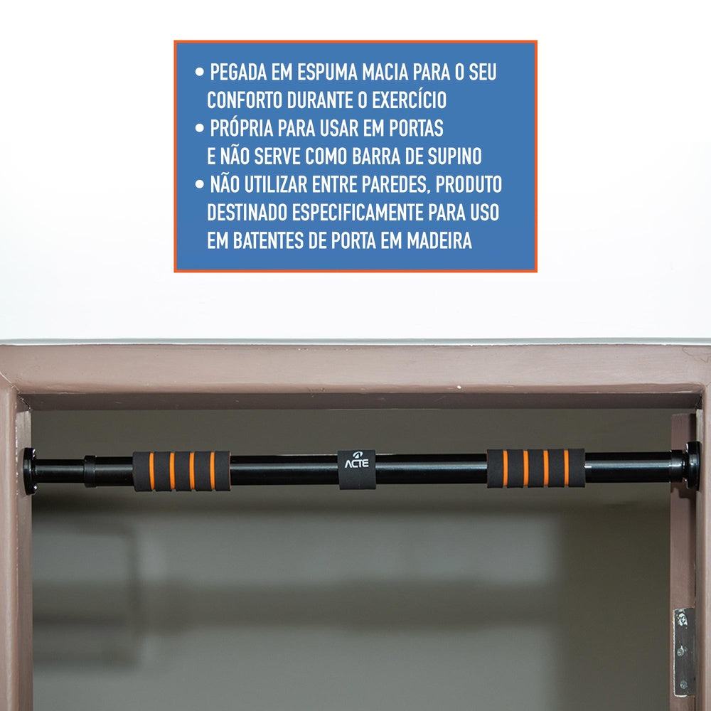 Barra de Porta Ajustável de 63 a 96 cm T142 ACTE