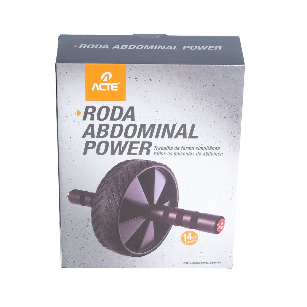 Roda Abdominal Power Preto T146 Acte Sports