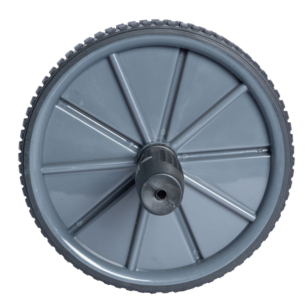 Roda Abdominal Plástico Borracha T14 Cinza e Preto Acte