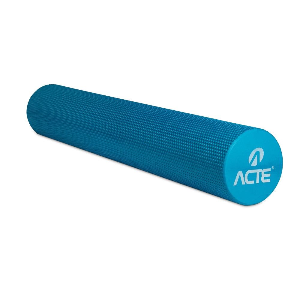 Rolo Para Pilates 90cm T154, Massagem e Yoga, Azul - Acte