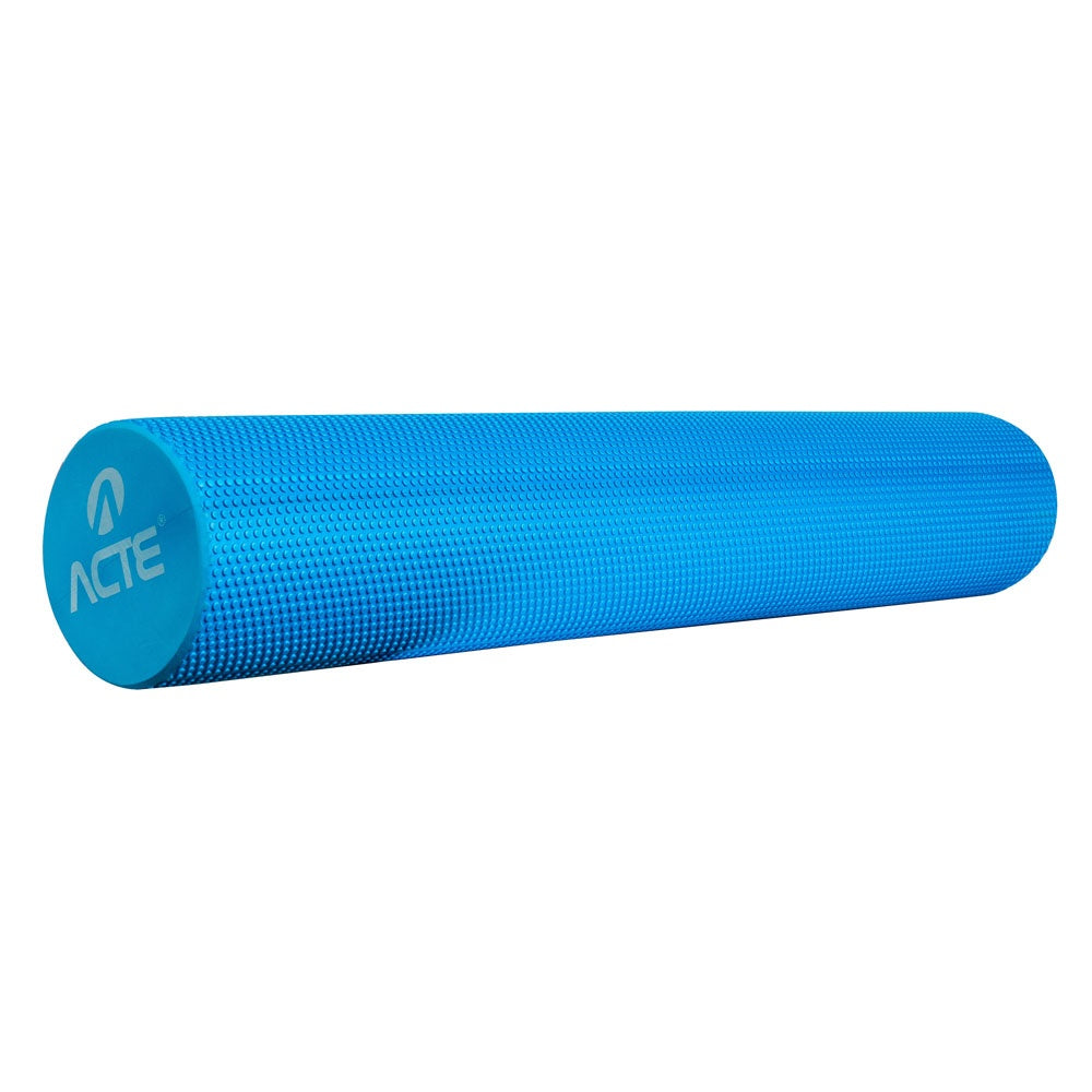 Rolo Para Pilates 90cm T154, Massagem e Yoga, Azul - Acte