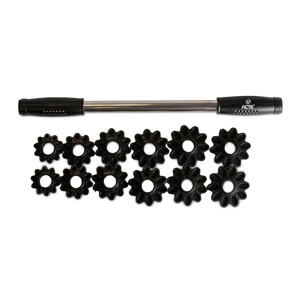 Massageador Bastão Miofascial Ajustável T162 Preto Acte