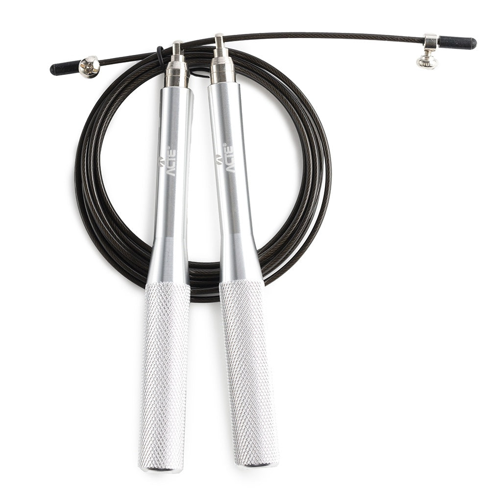 Corda De Pular Pro Speedy, Em Aço E Pvc, C/Rolamento Para Regulagem, 3 Mts, Ajustável, T167, Acte Sports