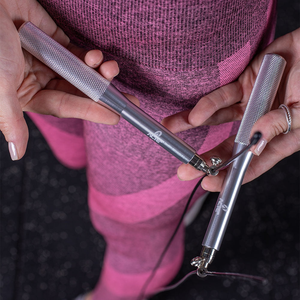 Corda De Pular Pro Speedy, Em Aço E Pvc, C/Rolamento Para Regulagem, 3 Mts, Ajustável, T167, Acte Sports