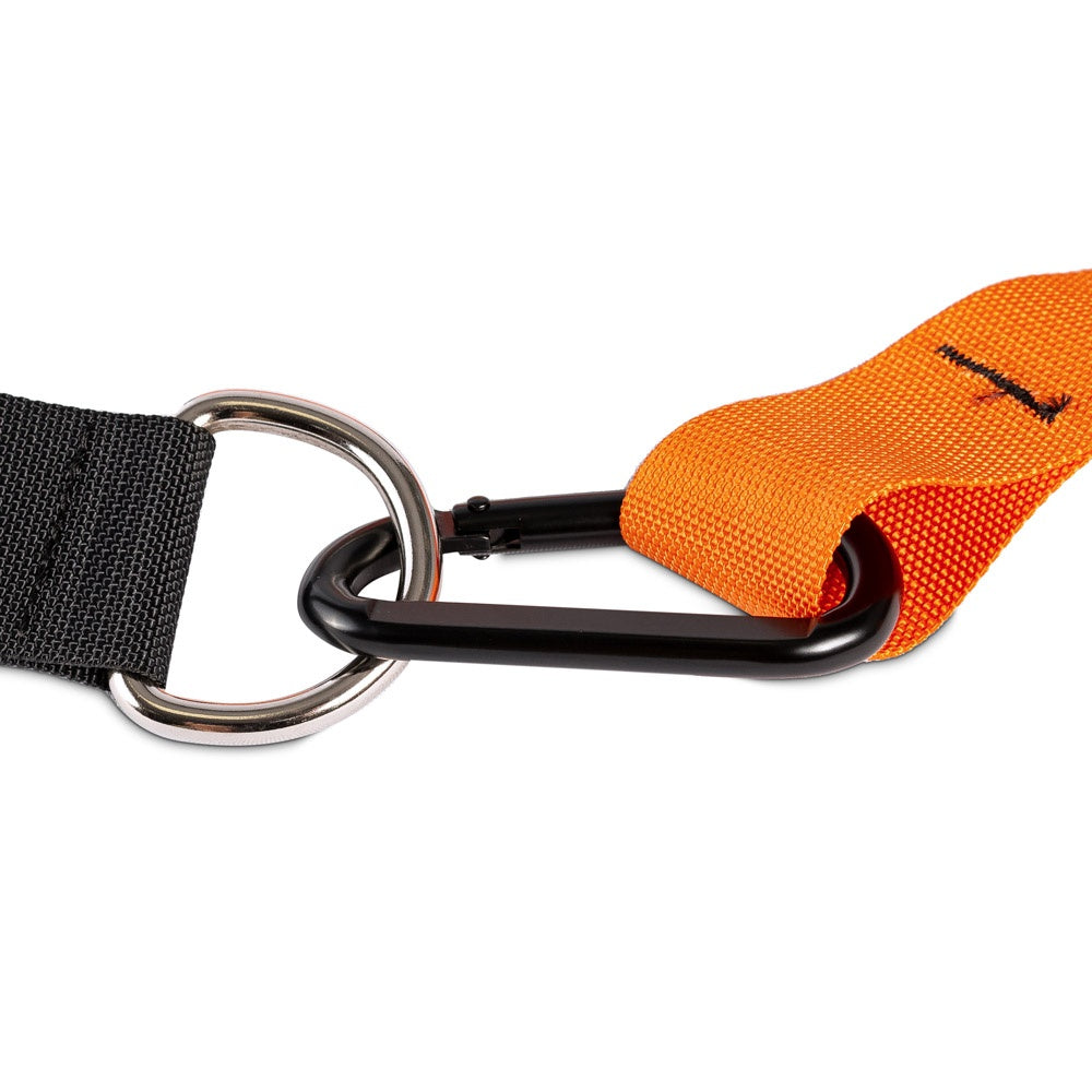 Fita de Suspensão 160cm T16, Nylon e Aço, Yoga, Funcional e Fisioterapia, Preto - Acte