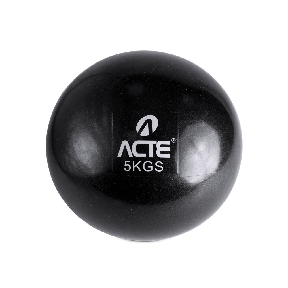 Bola Peso 5kg PVC Areia T175 Preta Acte