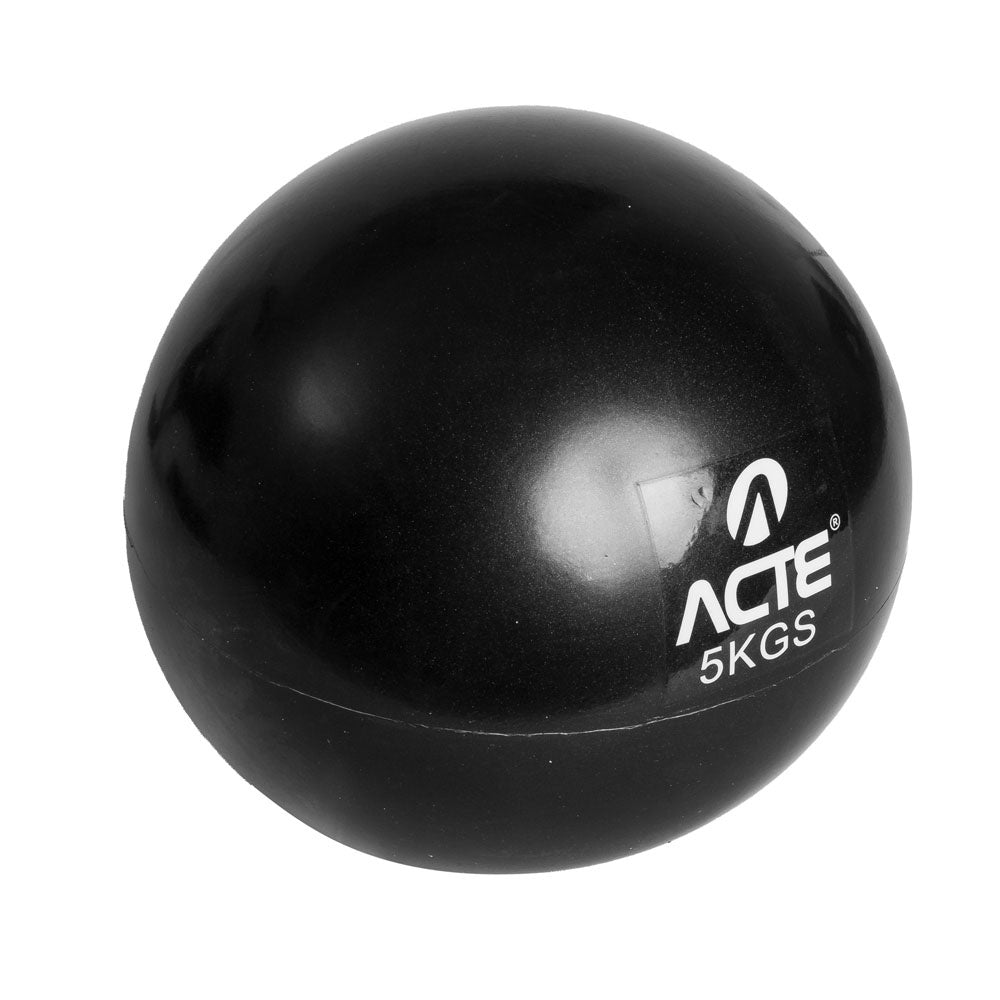 Bola Peso 5kg PVC Areia T175 Preta Acte