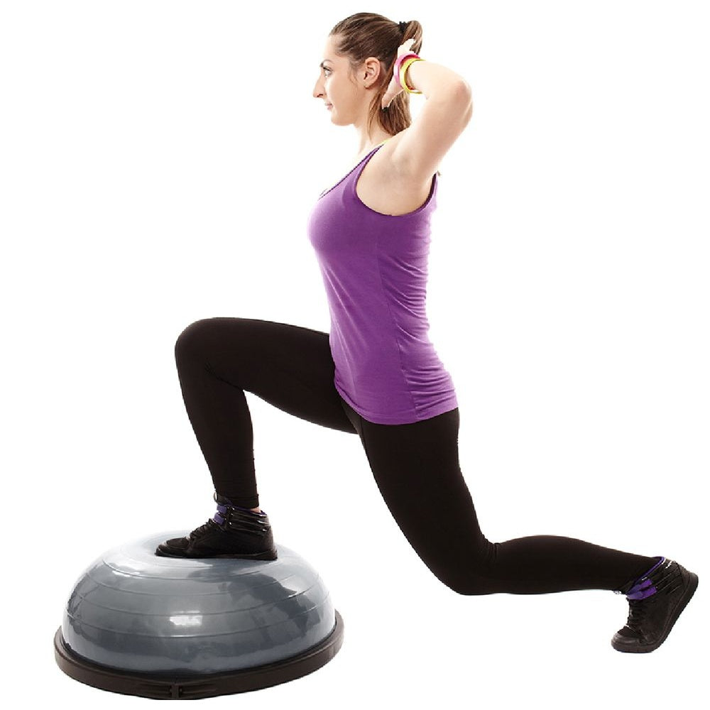 Bosu Ball 25x57 cm Sistema Anti Estouro PVC T19 Cinza Acte