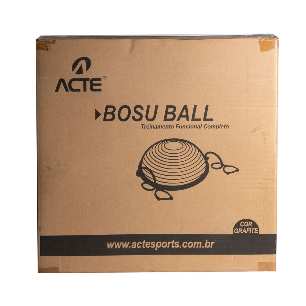 Bosu Ball 25x57 cm Sistema Anti Estouro PVC T19 Cinza Acte