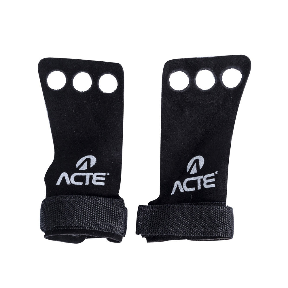 Grip Crossfit P Couro Nylon Musculação T208-P Preto Acte