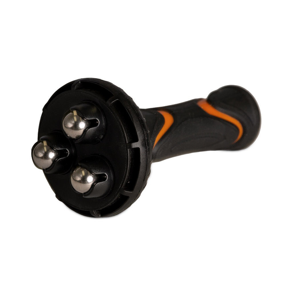 Massageador Roller Com Esferas, Preto e Laranja, T221, Acte Sports