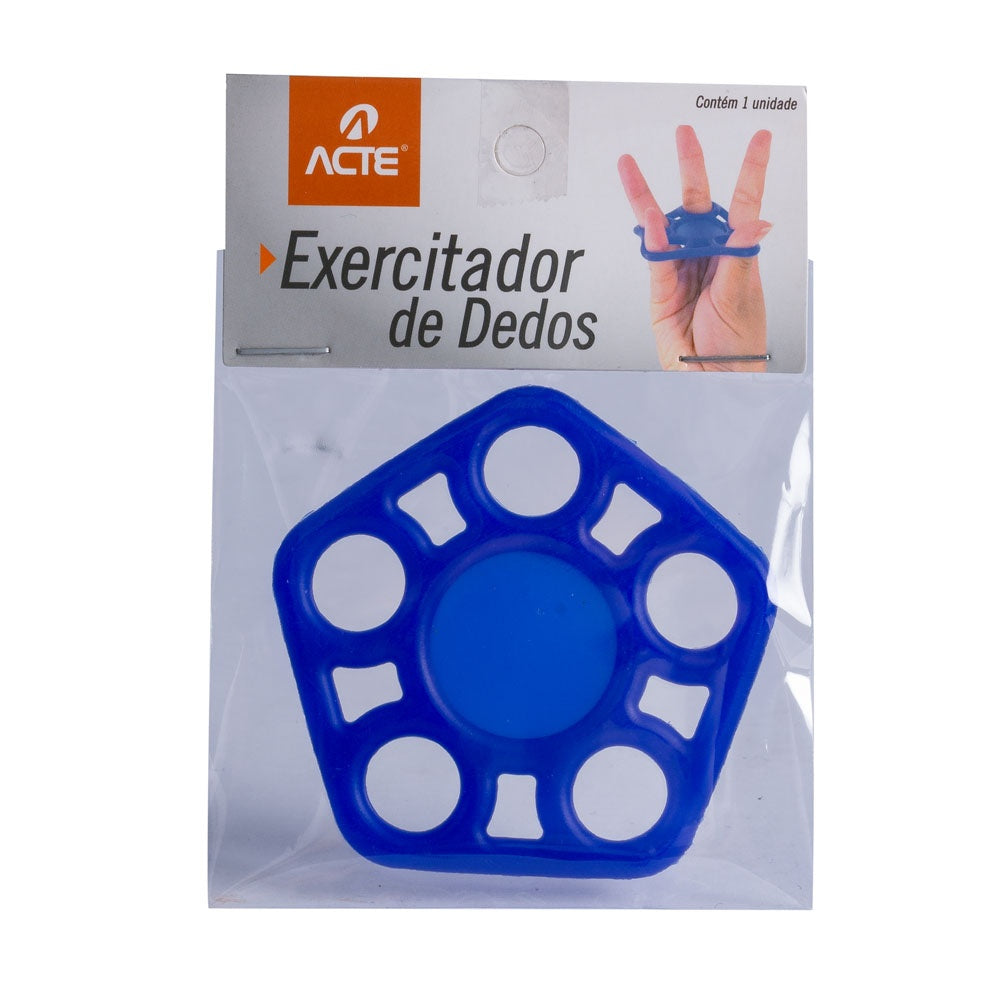 Fortalecedor Dedos 6,6x0,5cm Gel Sílica T224 Azul Acte