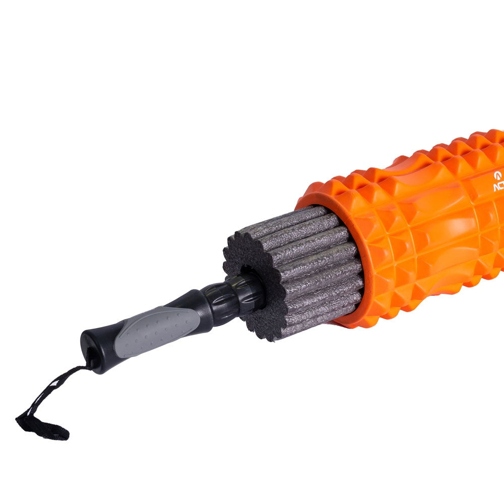 Kit Rolo Massagem 33cm T226, Pilates e Yoga, laranja - Acte