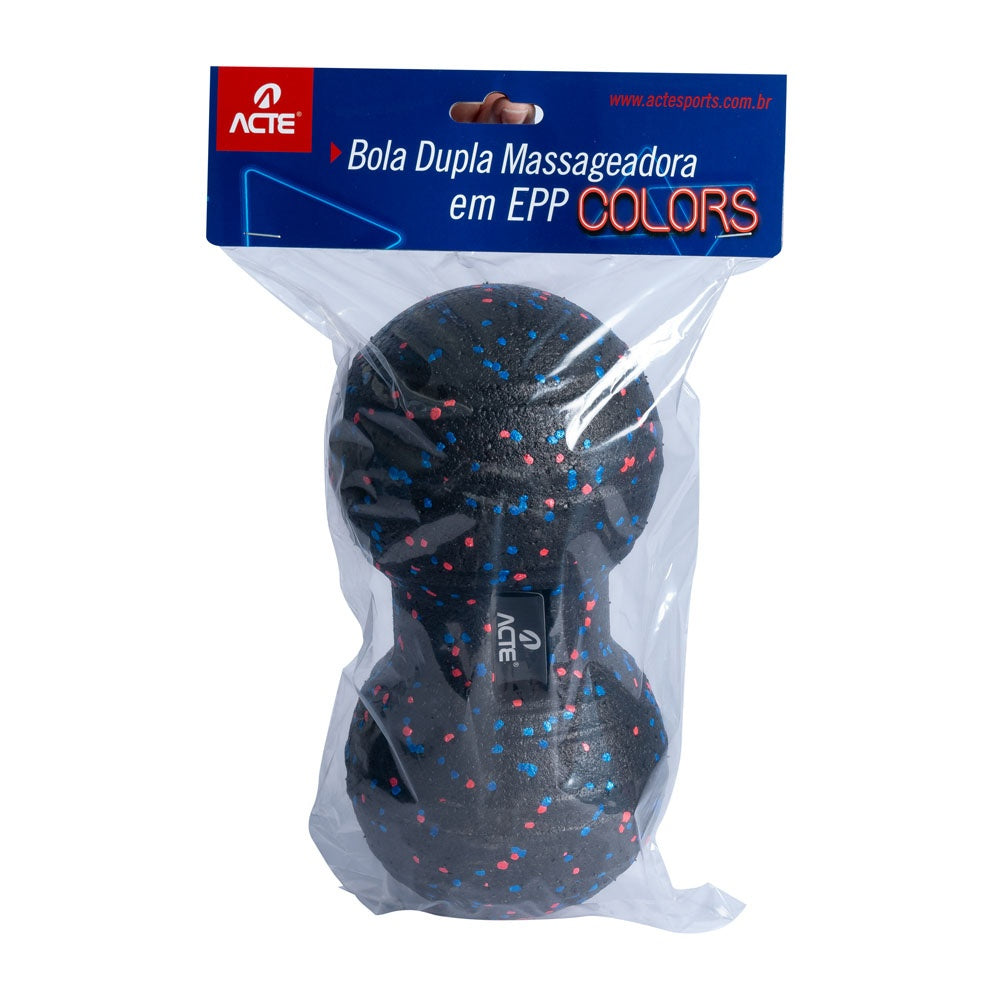 Bola Dupla Massageadora Em EPP Colors Preto T231 Acte Sports