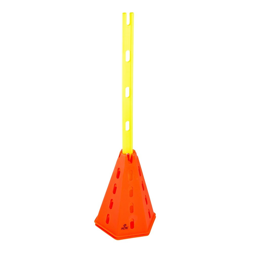 Cones Treino 20x30cm PE PVC T266 Laranja Amarelo Acte