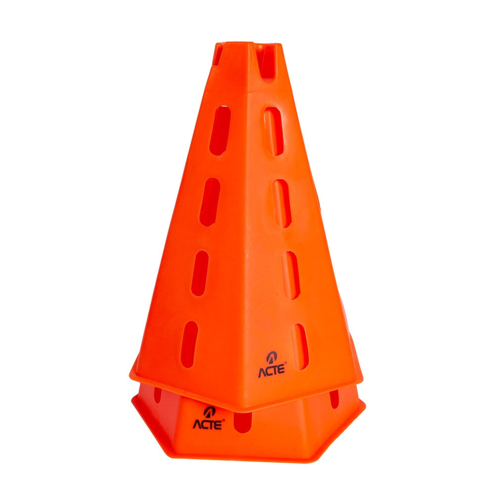 Cones Treino 20x30cm PE PVC T266 Laranja Amarelo Acte