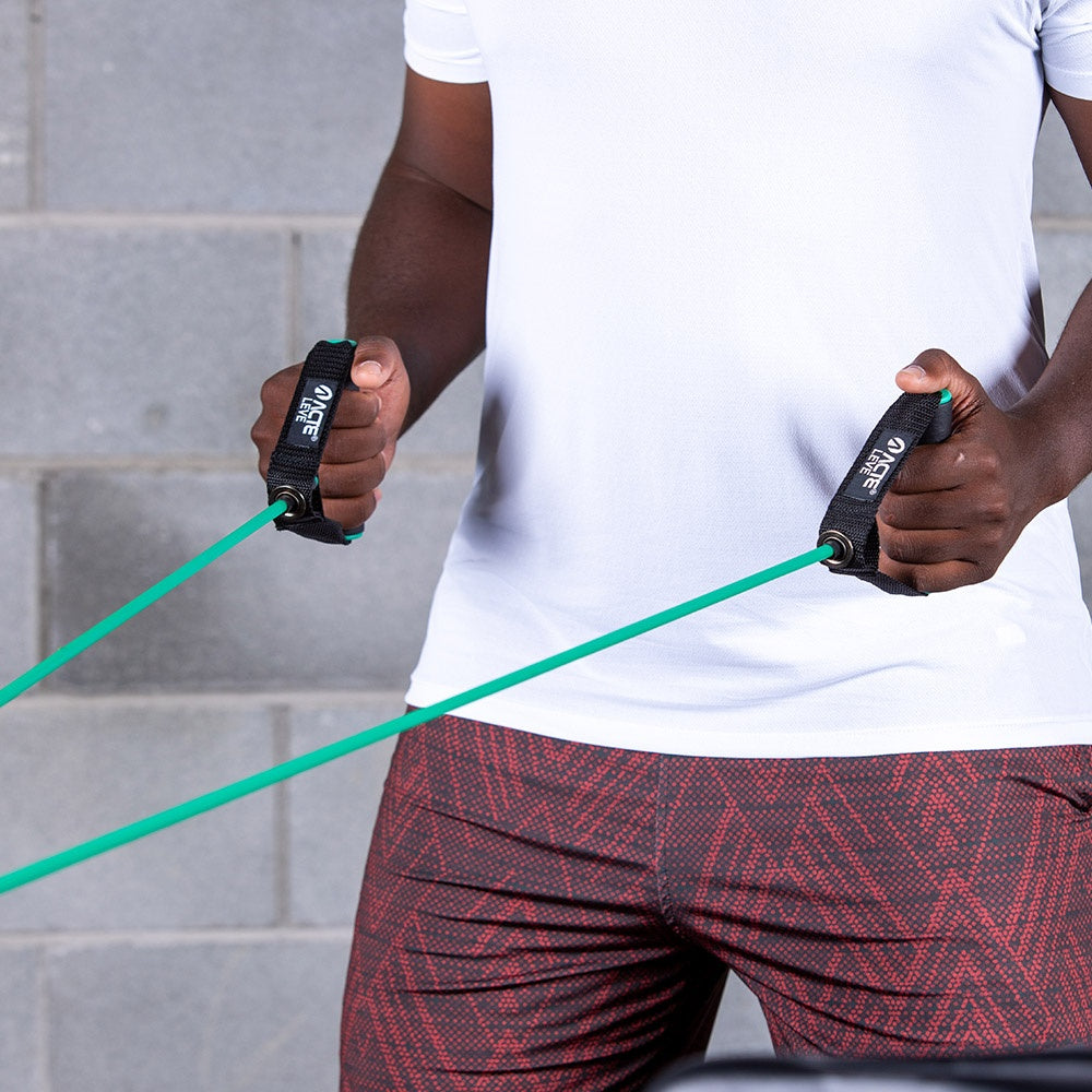 Extensor Elástico Leve Látex Nylon T287-L Verde Acte