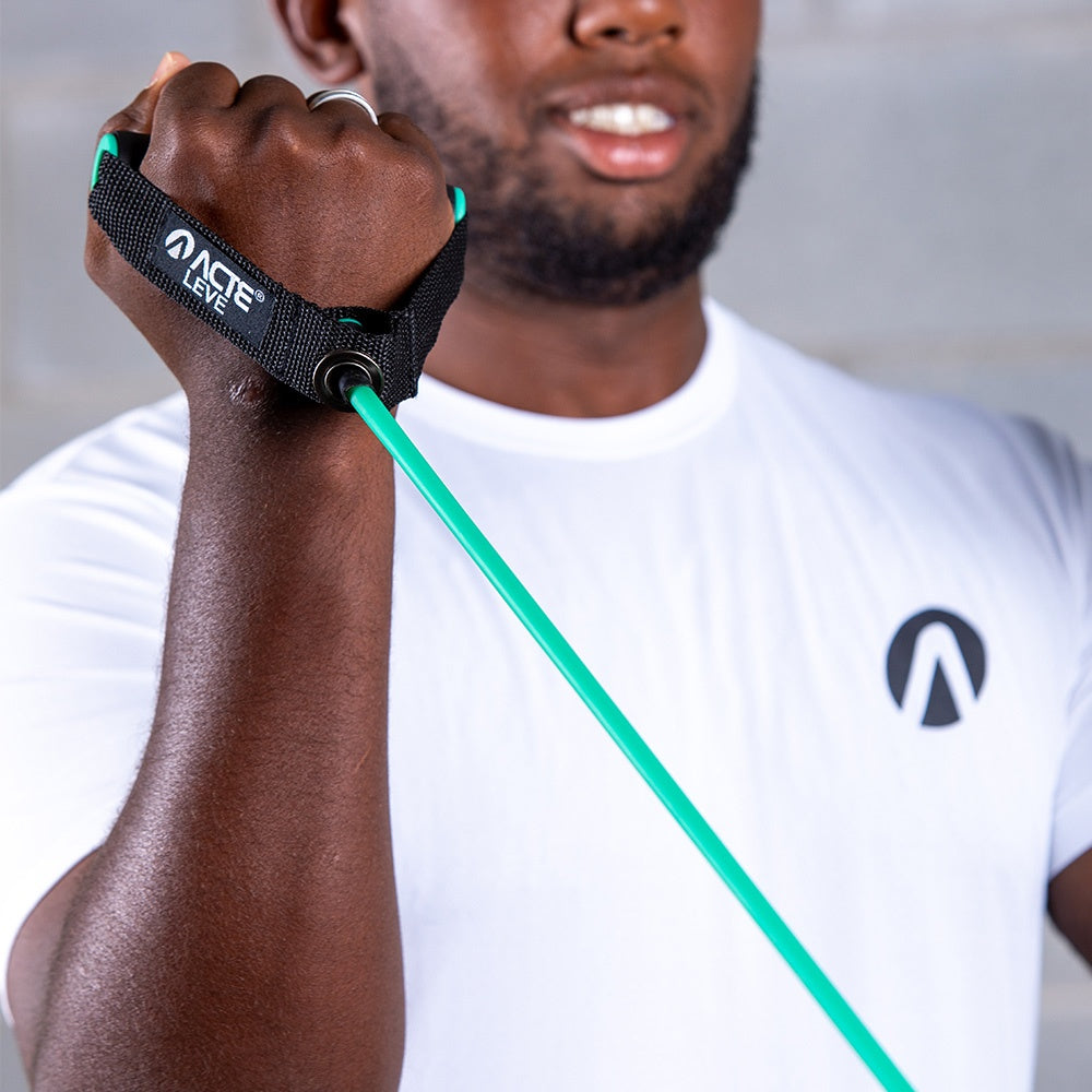 Extensor Elástico Leve Látex Nylon T287-L Verde Acte