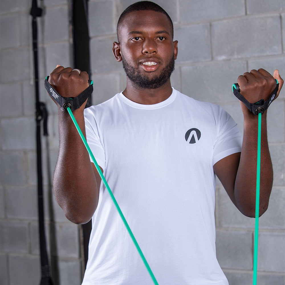 Extensor Elástico Leve Látex Nylon T287-L Verde Acte