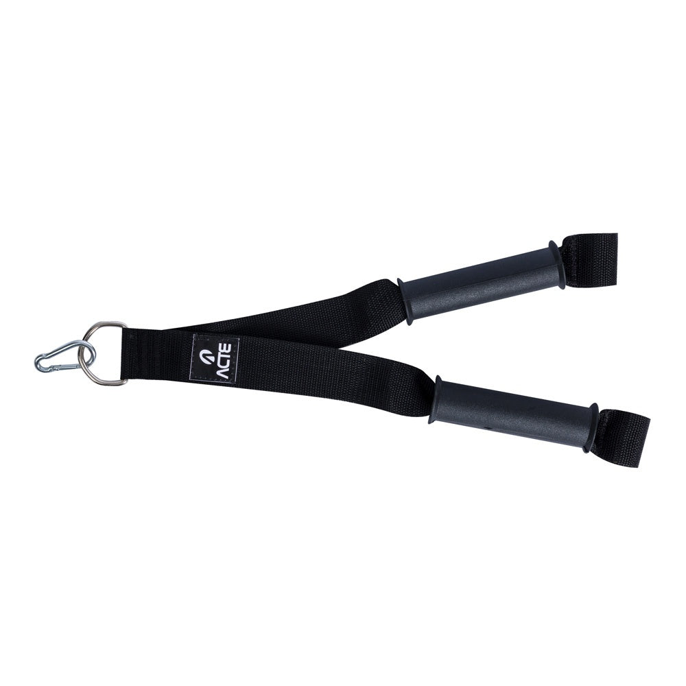 Puxador Tríceps 50cm Nylon PVC T289 Preto Acte