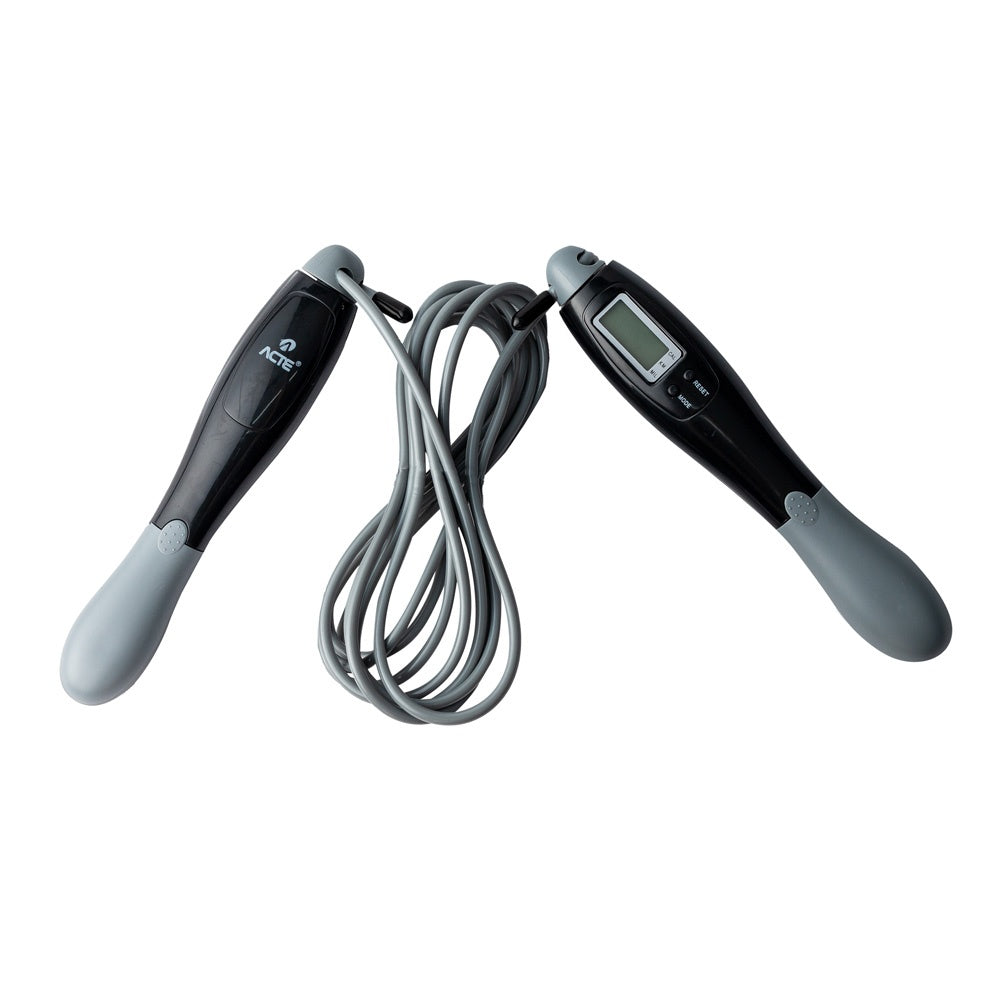 Corda Pular 2,80m Contador Digital PVC PP T293 Cinza Acte