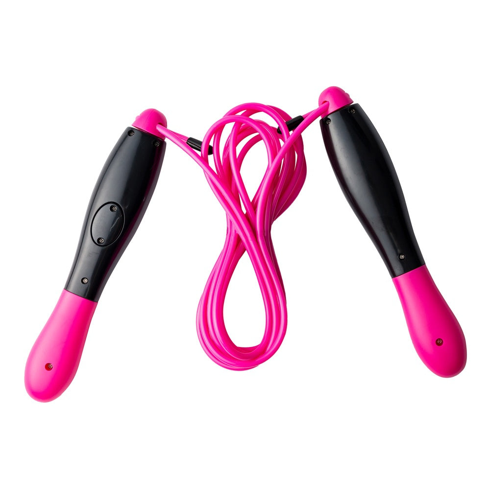 Corda Pular 2,80m Contador Digital PVC PP T294 Rosa Acte