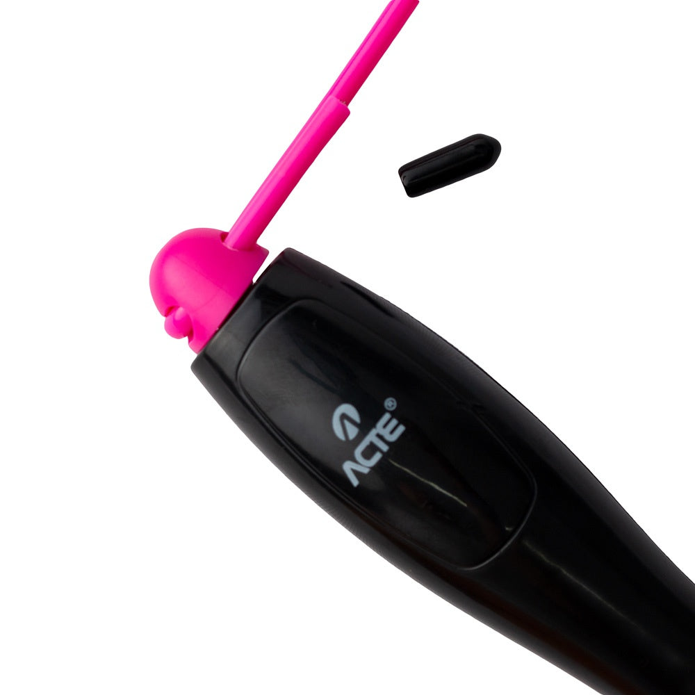 Corda Pular 2,80m Contador Digital PVC PP T294 Rosa Acte