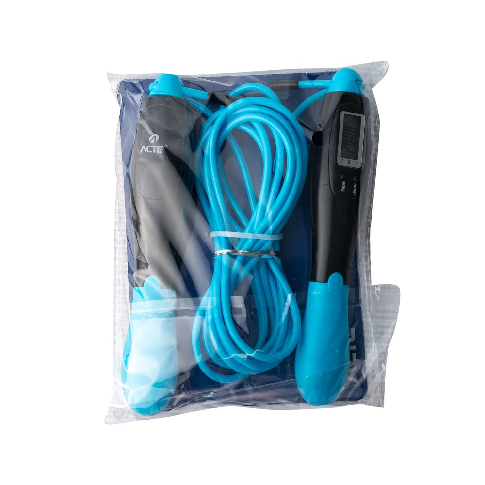Corda Pular 2,80m Contador Digital PVC PP T295 Azul Acte