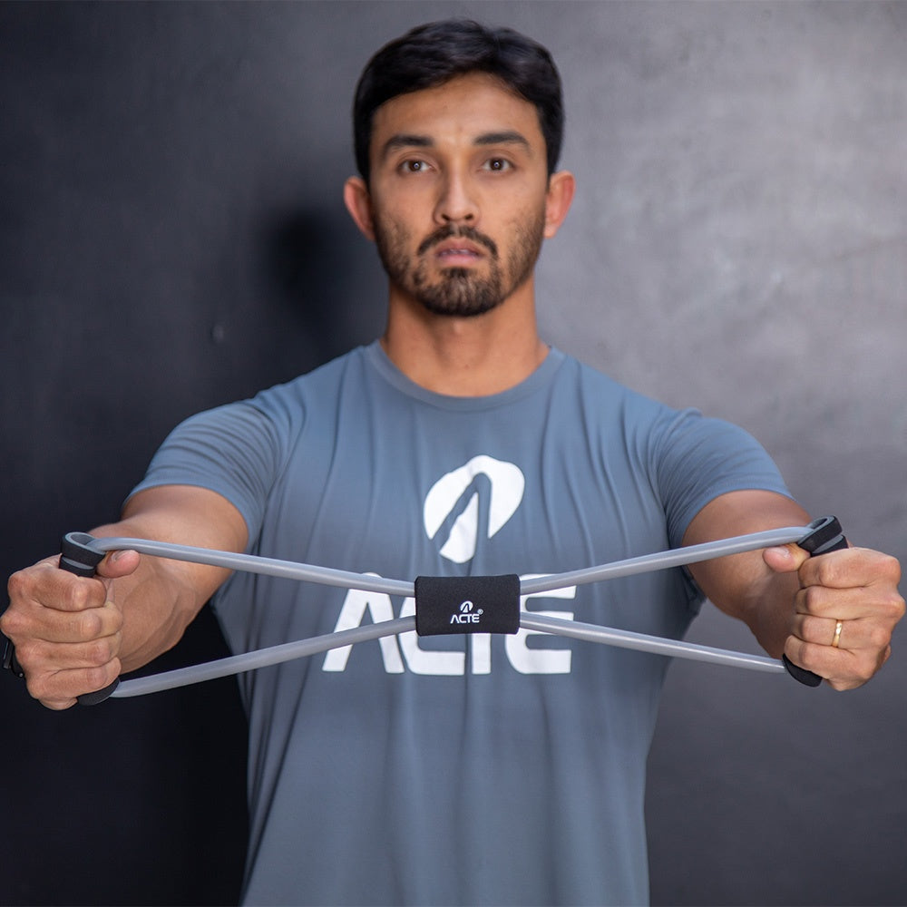 Extensor Bíceps Tríceps 46cm Látex Espuma T29 Cinza Acte