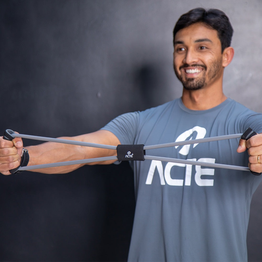 Extensor Bíceps Tríceps 46cm Látex Espuma T29 Cinza Acte