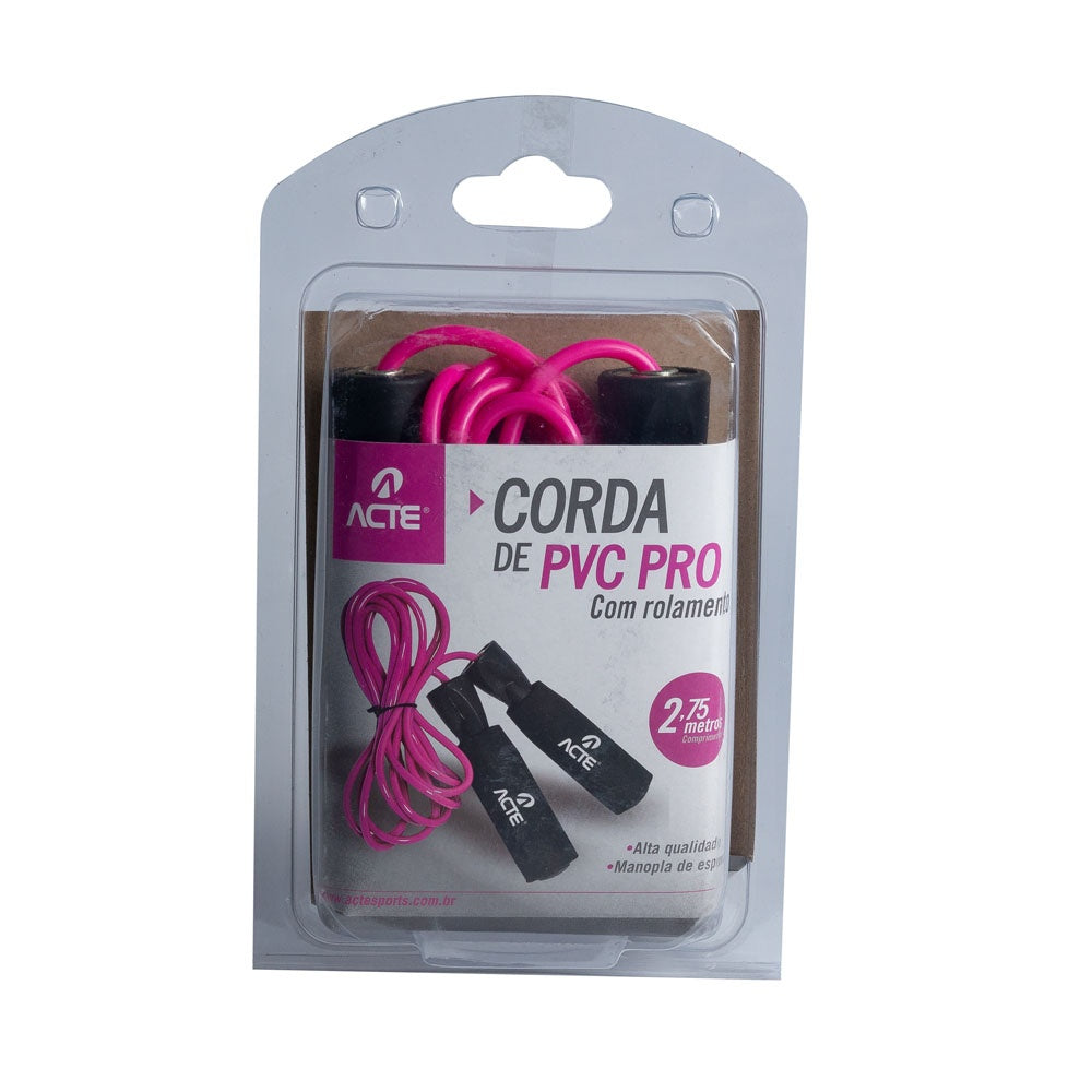 Corda Pular 2,75 m PVC Espuma T3-R Rosa Acte